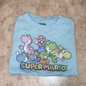 New SUPER MARIO GRAPHIC TEE SMALL BLUE